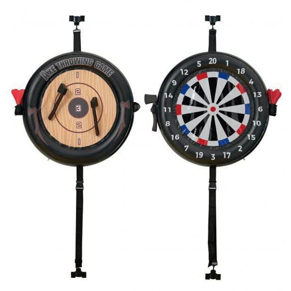 Over the Door 2-in-1 Darts and Axe Throwing Challenge Kids Game Indoor - Picture 1 of 10
